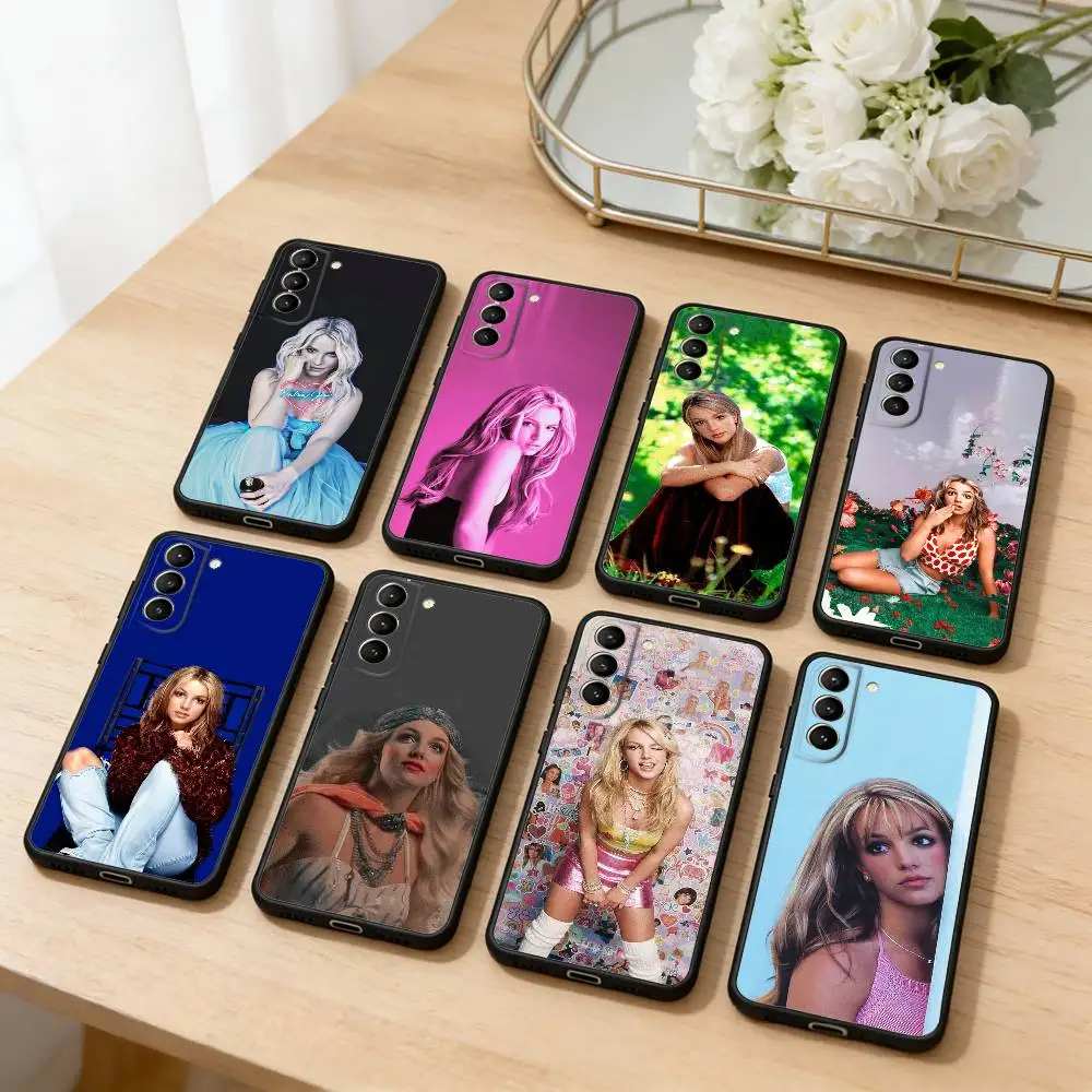 Britney SINGER S-Spears  Phone Case For Samsung S26,S25,S24,S23,S22,S21,S30,Ultra,Plus,Fe,Lite,Note,10,Black Cover