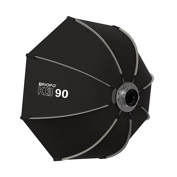 

Triopo K3 Series Light Box K3 Quick Install Side Wing Octagonal Soft Box for Godox Flash Light Speedlite