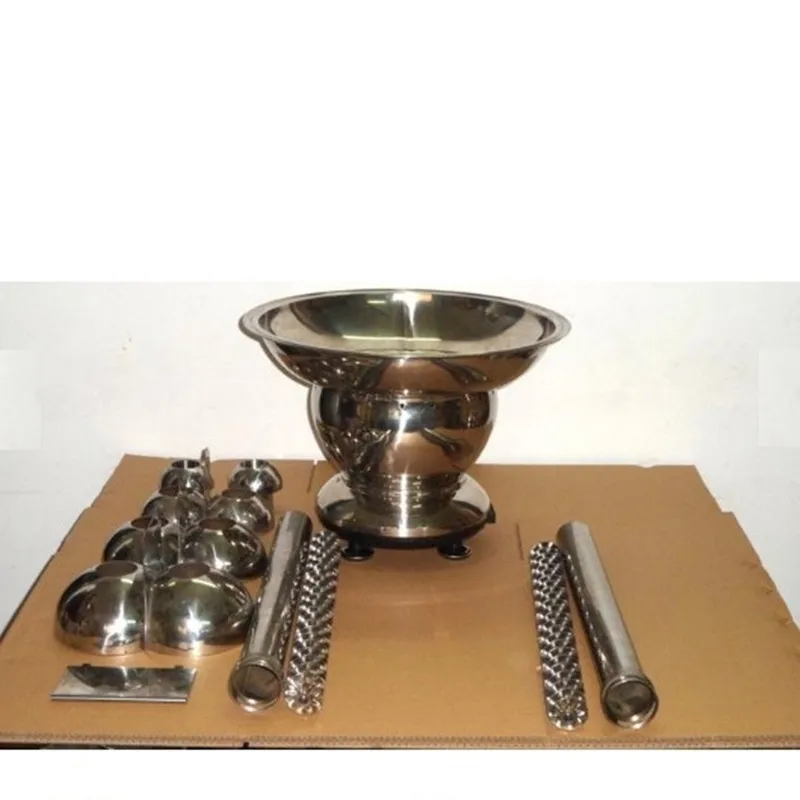 Electric Double Head Chocolate Lava Spring Wedding Party Melter Commercial 4 Layer Double Tower Stainless Steel