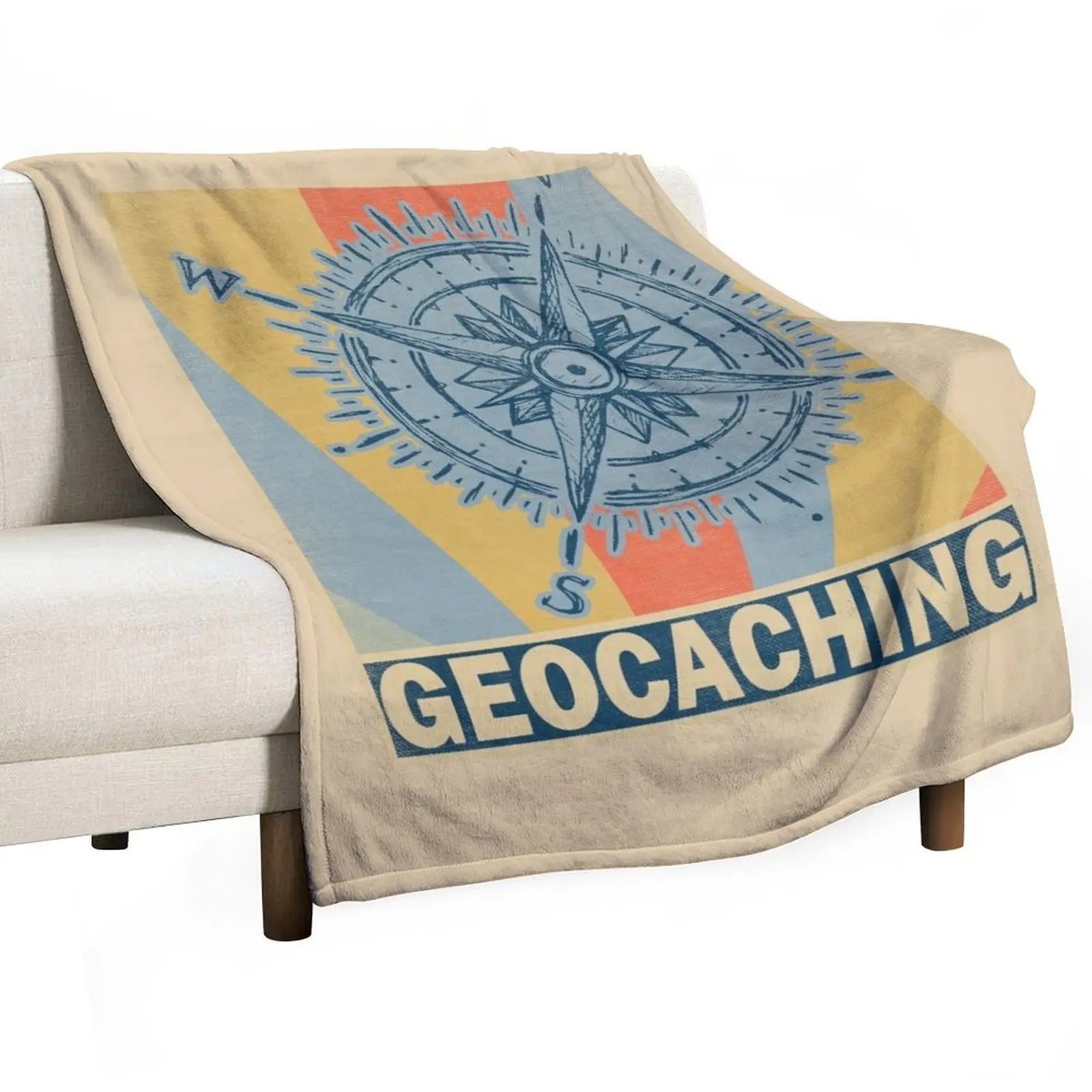 Geocaching retro vintage Throw Blanket Vintage Soft Big Blankets