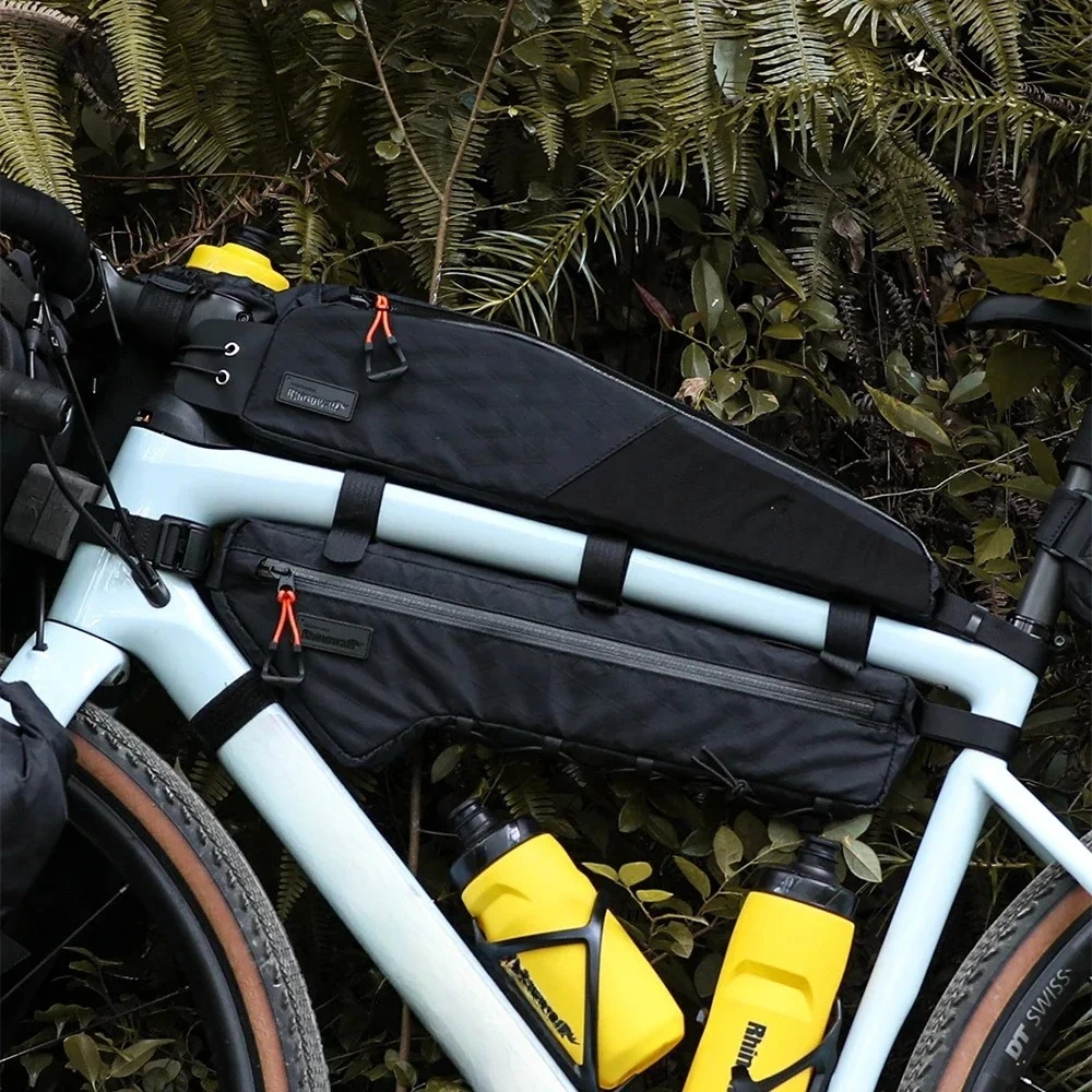 حقيبة دراجة هوائية مثلثة الشكل - مراجعة Gravel Bike Frame Bag Bikepacking وسعره