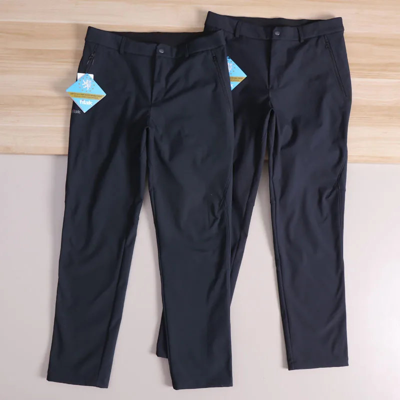 

Мужские прямые брюки из дышащего полиэфирного волокна с 3D-шитьем, ветрозащитные, с подкладкой FCE, функциональные, удлиненные