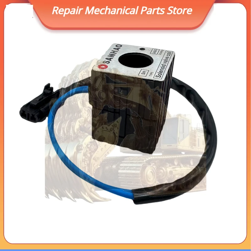 

24 В катушка электромагнитного клапана, запасные части строительной техники для экскаватора древесины