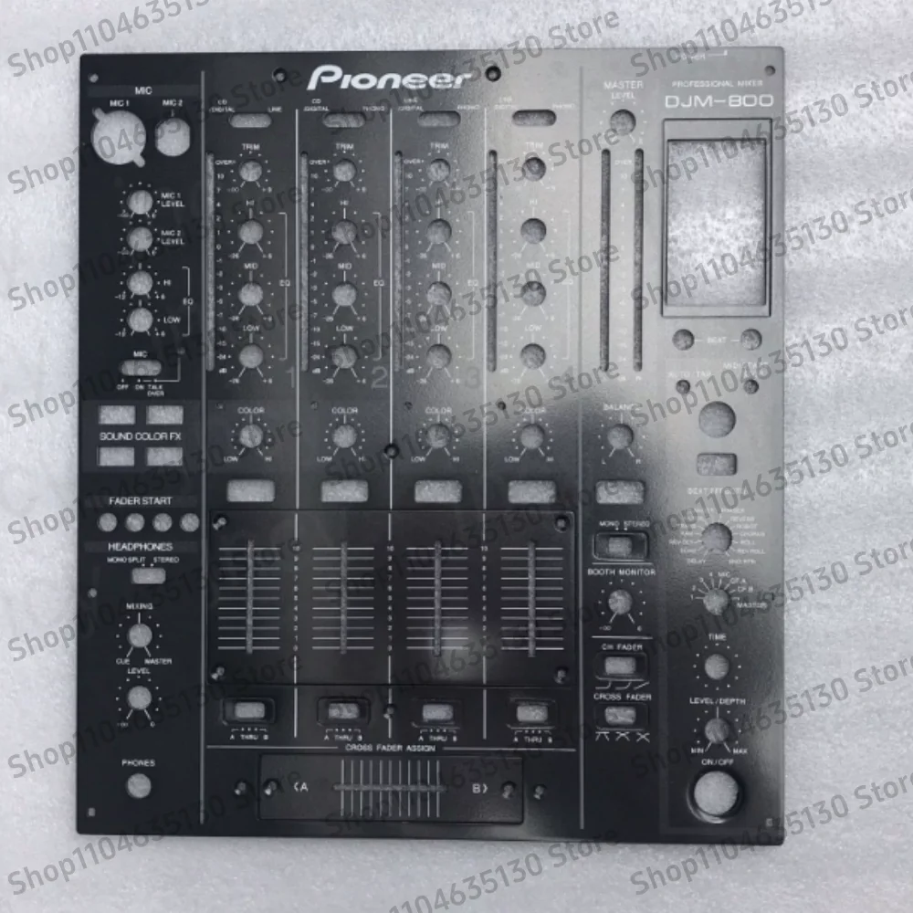 Para el panel del mezclador Pioneer DJM-800, juego completo, juego completo de placas metálicas, placa de fader/crossfader, placa central
