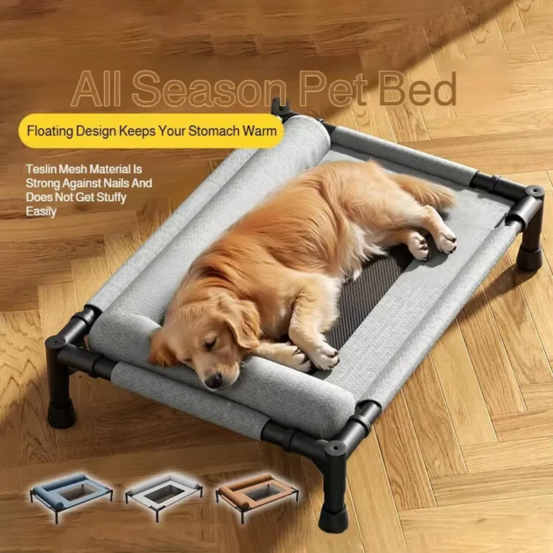 Erhöhtes Hundebett, kühlend, atmungsaktiv, feuchtigkeitsbeständig, für alle Jahreszeiten, universelles Innenbett für Hunde, Katzen, Haustierzubehör