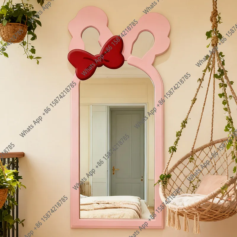 Nordic irregular floor mirror creative bedroom full-length mirror art styling designer high-end feeling