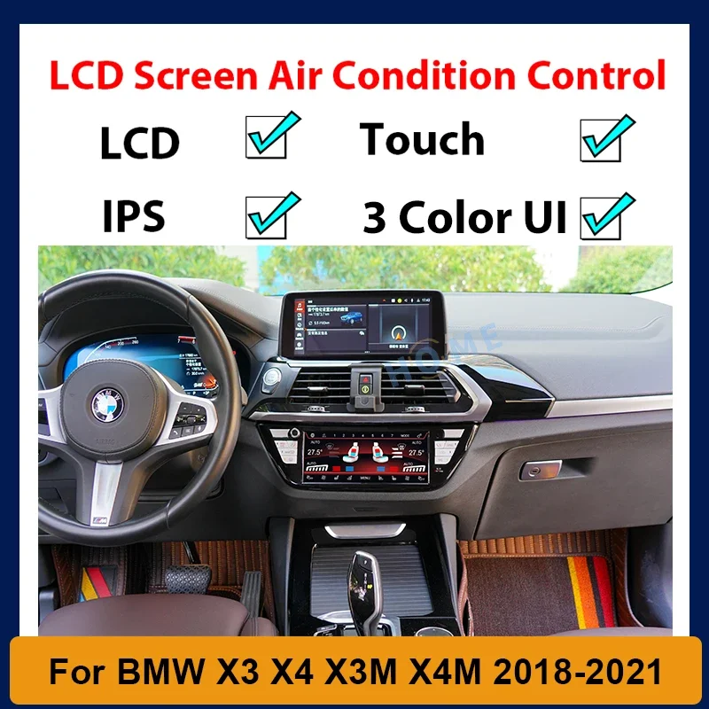 LCD Climate Control Screen AC Panel For BMW X3 X3M G01 G08 F97 X4 X4M G02 F98 2018-2022 Air Conditioning Temperature Control