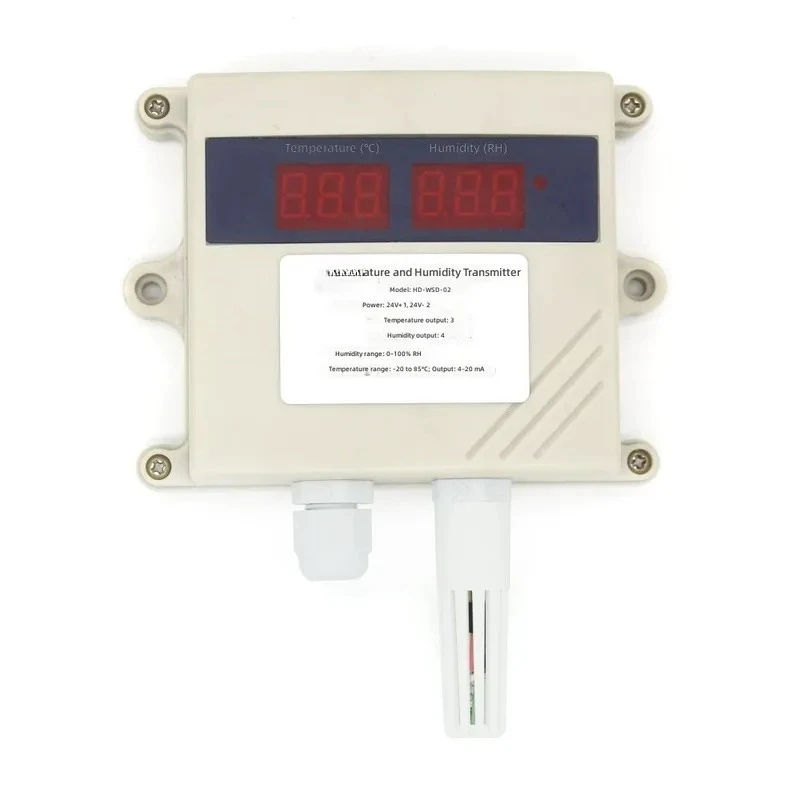 for High Precision Digital Temperature and Humidity Sensor RS485 Communication 4-20mA 0-10V Output Transmitter
