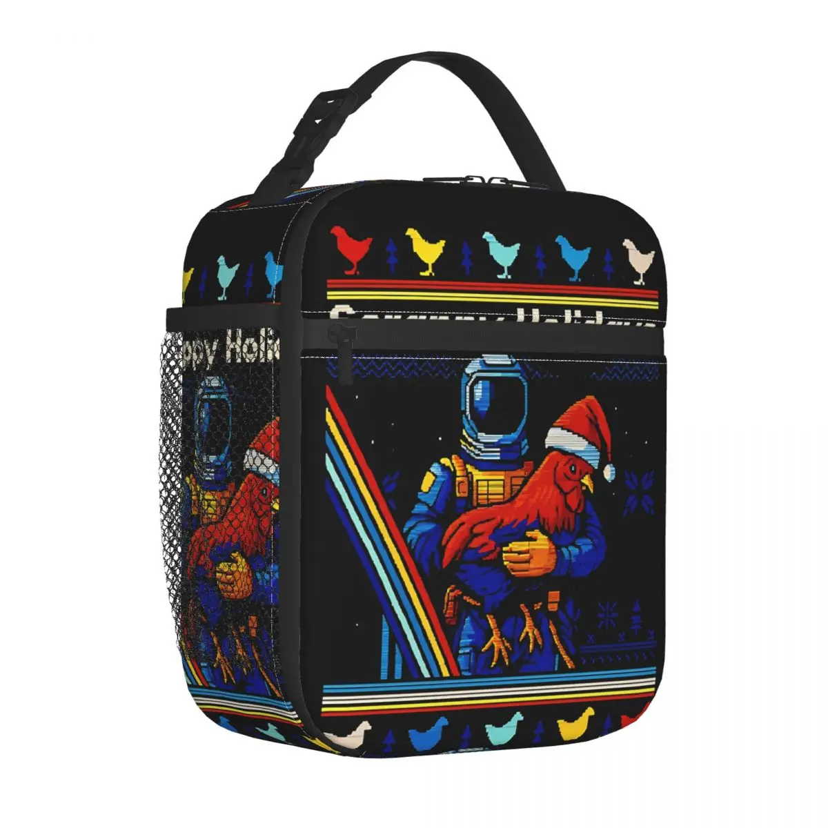 Arc Raiders Rooster Scrappy Holidays Merry Christmas Insulated Lunch Bags Thermal Bag  Lunch Container Leakproof Tote Lunch Box