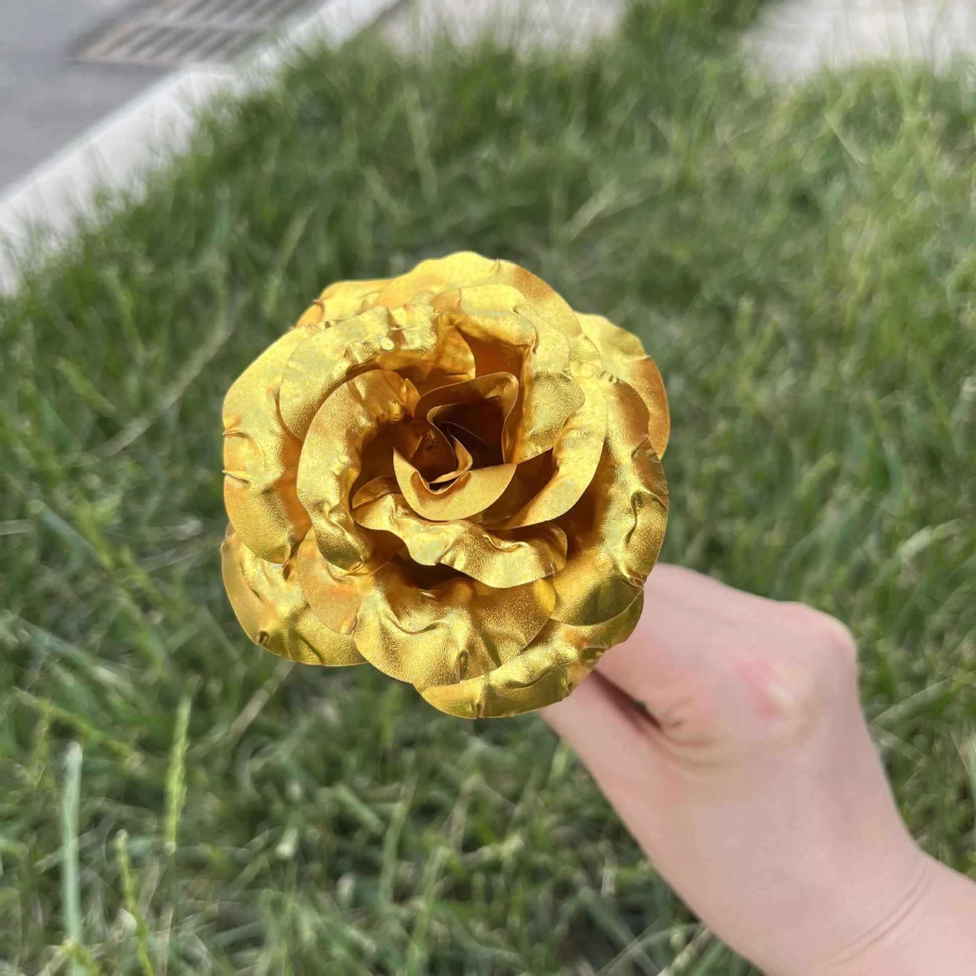 25 ซม.Delta Force Golden Rose PVC ดาบอาวุธ COSPLAY Props รุ่น Katana อะนิเมะเกมพวงกุญแจ SAMURAI ของขวัญวันเกิดของเล่นเด็ก