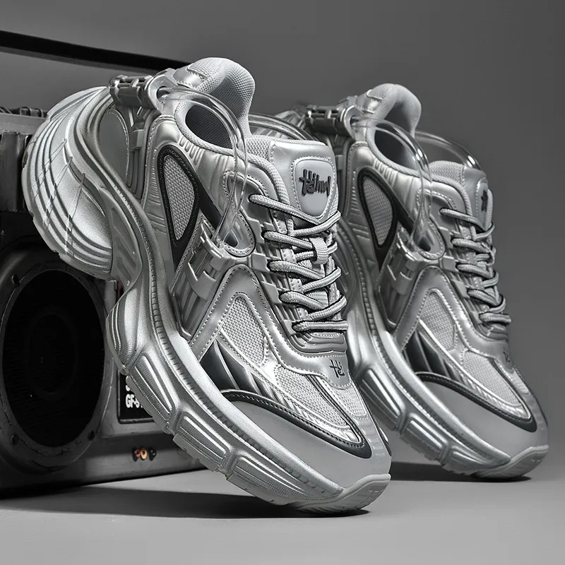 

Модные универсальные унисекс-кроссовки в стиле ретро с толстой подошвой, дышащие, повседневные, удобные, для пар.