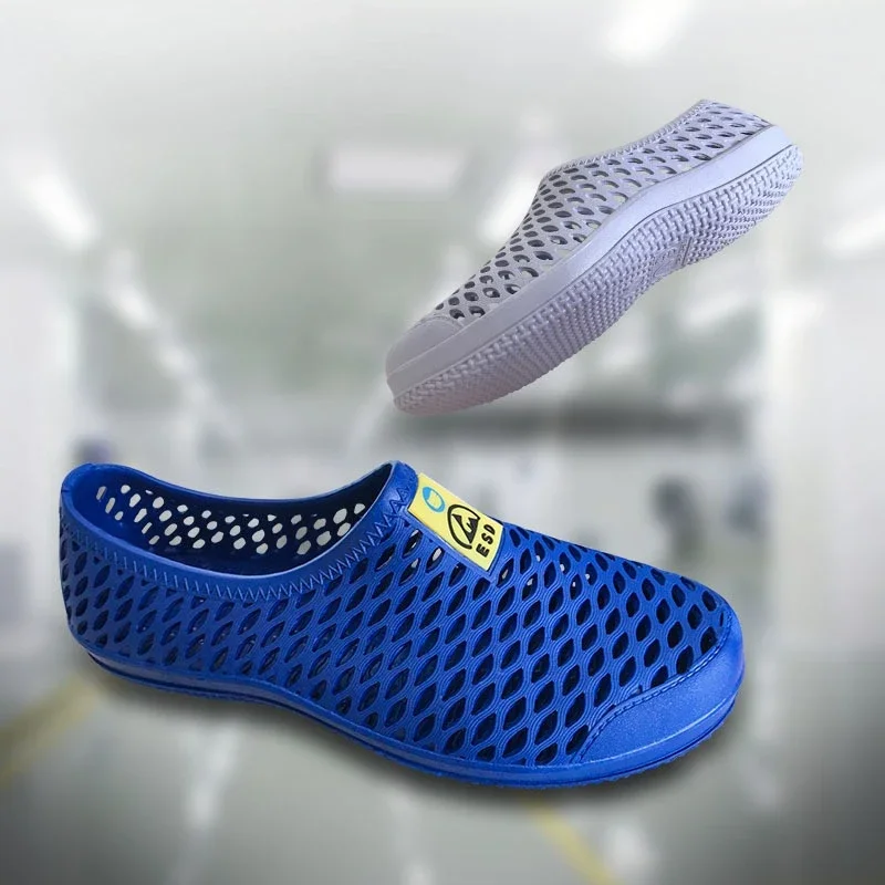 DurableSPU Anti-static Shoes Mesh Shoes Summer Purification Workshop Dust-free Work Shoes Esd Anti-static Sandals
