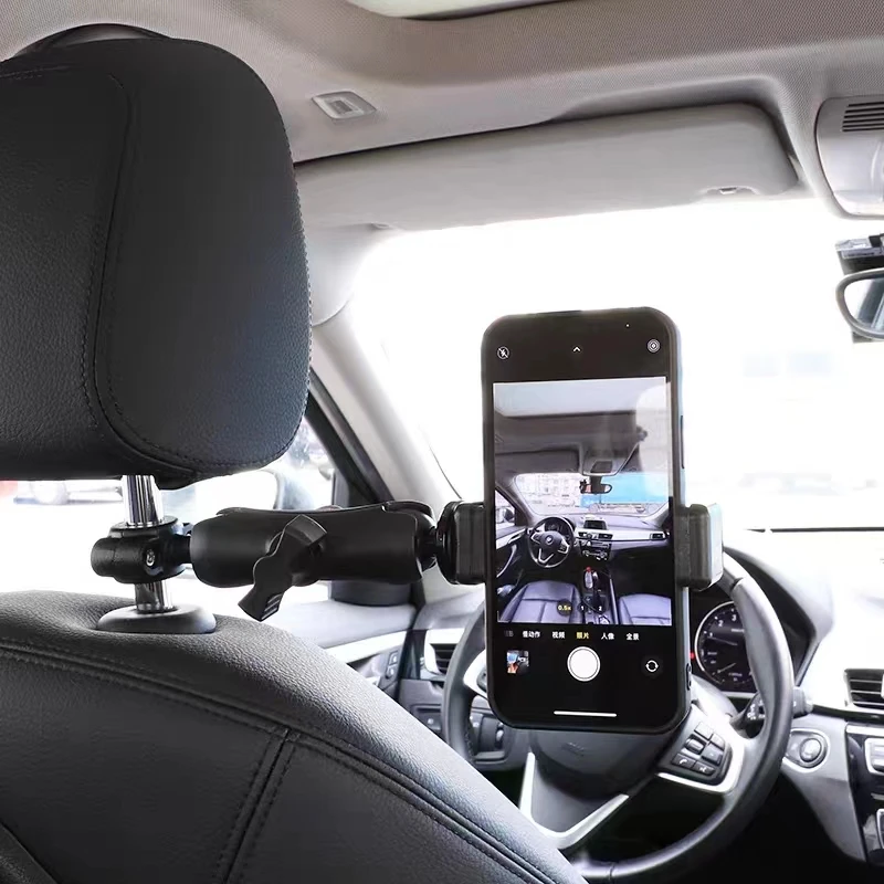 Uchwyt samochodowy na telefon do nagrywania wideo Przegubowa obsługa telefonu komórkowego do filmowania mobilnego Pov Telefon Iphone Stojak do montażu na siedzenia samochodowym