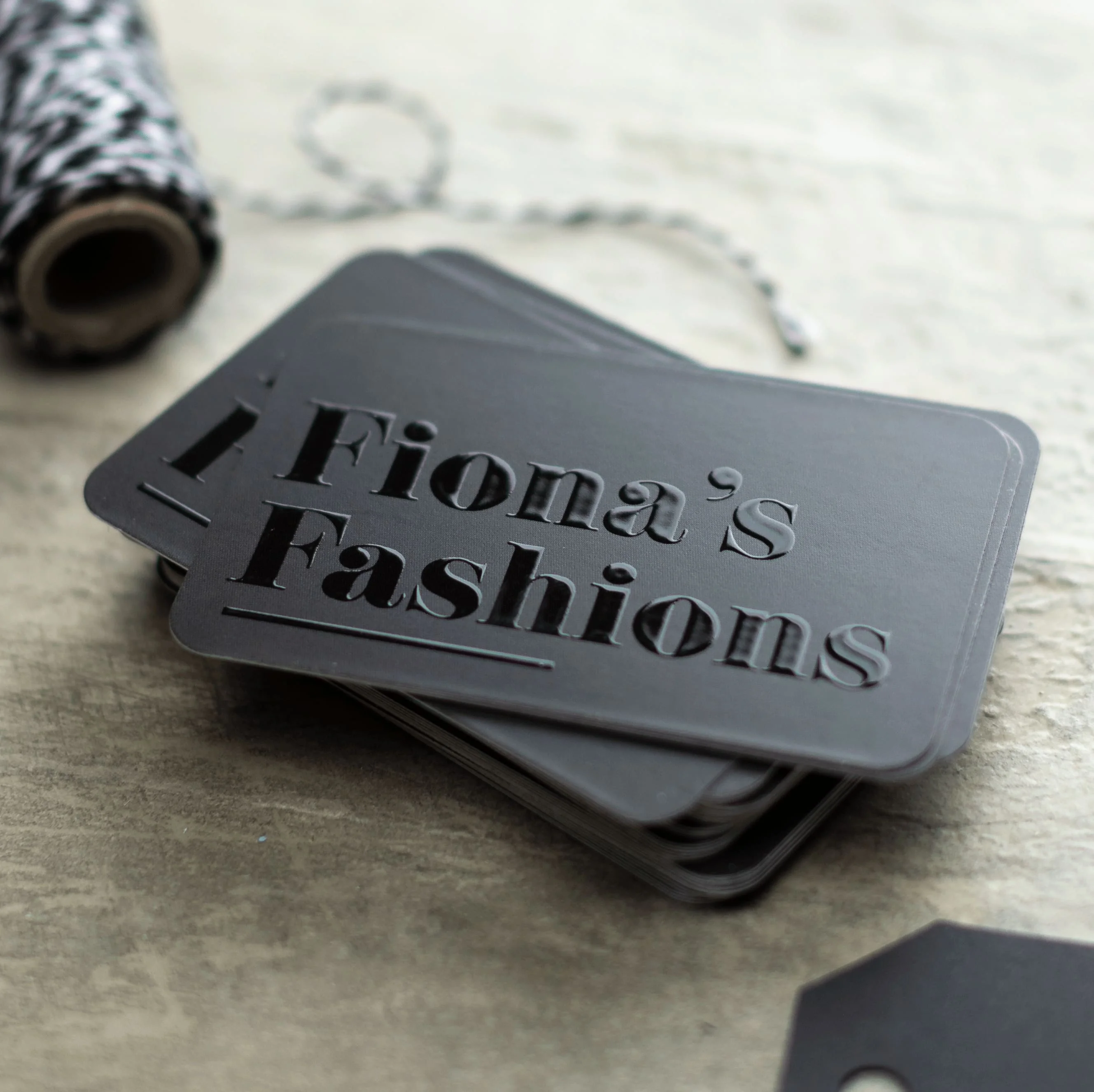 Custom Logo UV Printing Embossed Relief Business Card Luxury Eco Friendly Personalized Design Thank You Card For Business