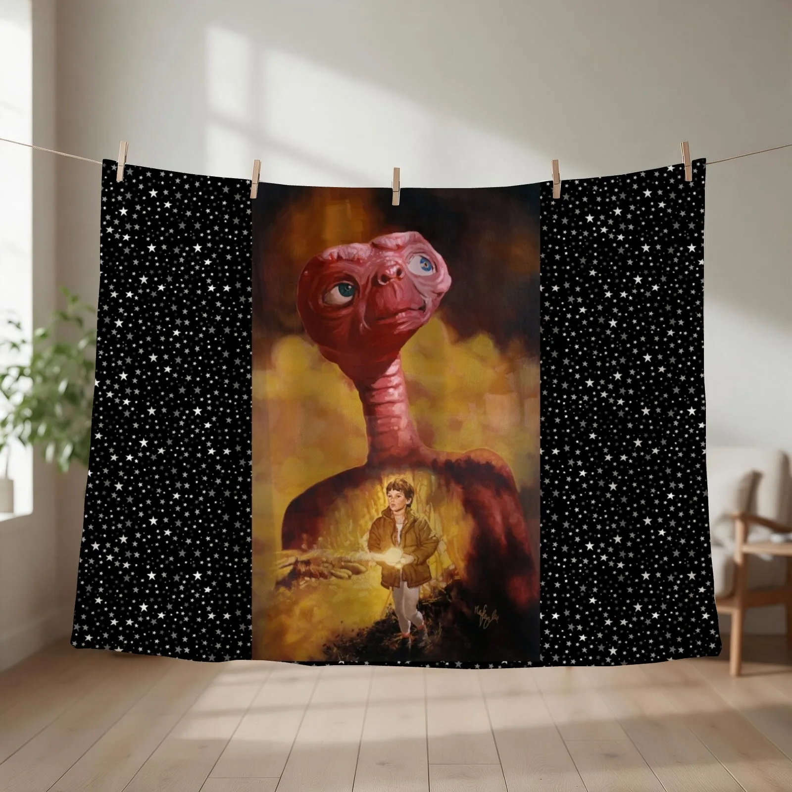 E.T. the Extra-Terrestrial Throw Blanket Shaggy Luxury Thicken Multi-Purpose blankets ands Blankets