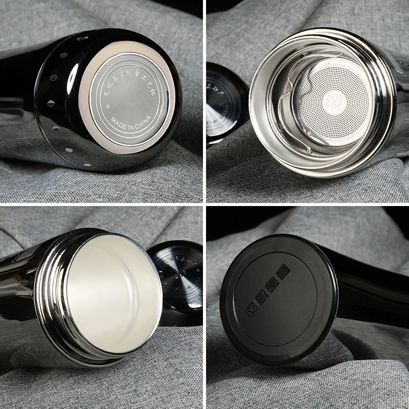 999 pure silver inner container insulated cup - fine silver craftsmanship tea cup - home and outdoor portable cup