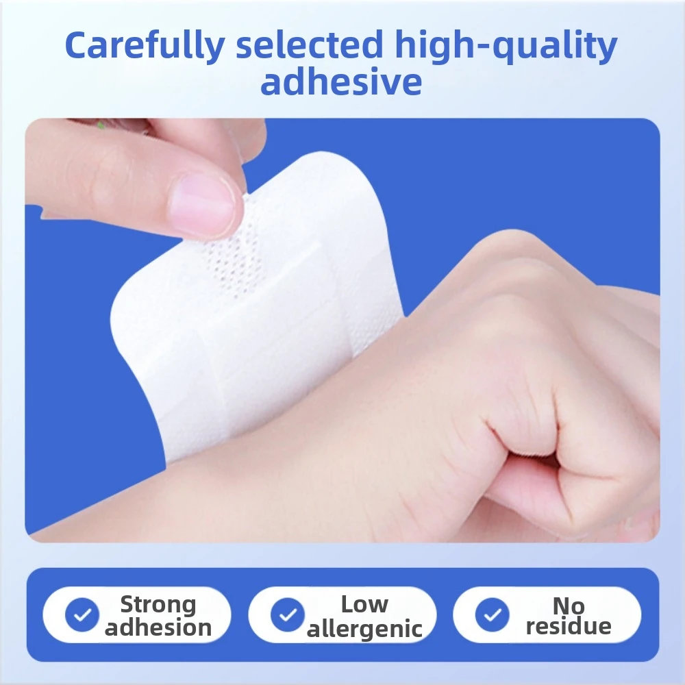 

10 шт. самоклеящихся повязок для ран 6x7см, 7x9см, 10x10см, нетканые, разных размеров, дышащие, для оказания первой помощи при ранениях