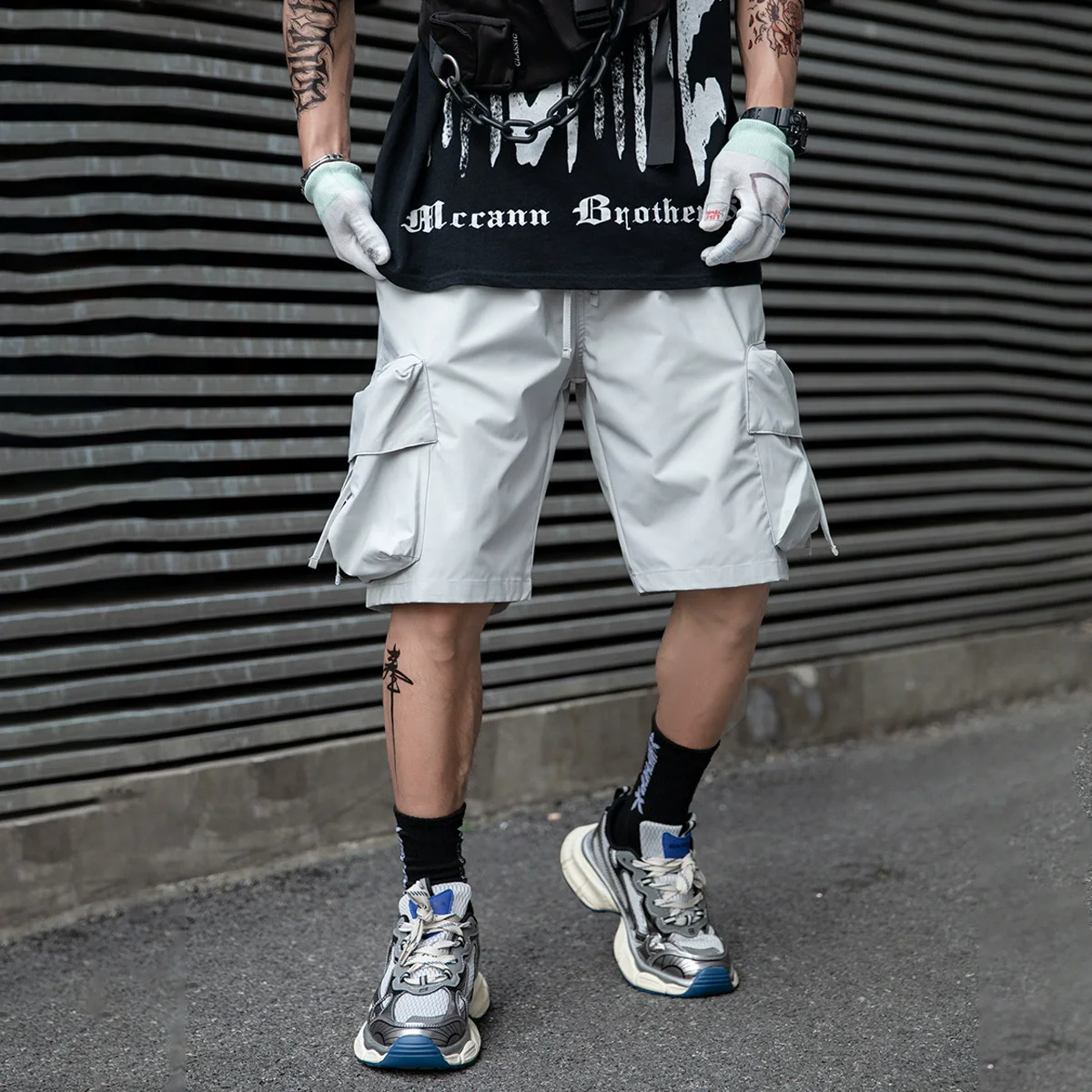 Men Tactical Quick Drying Shorts Fashion Functional Multi Pockets Shorts Techwear 2025 Summe Hip Hop Streetwear
