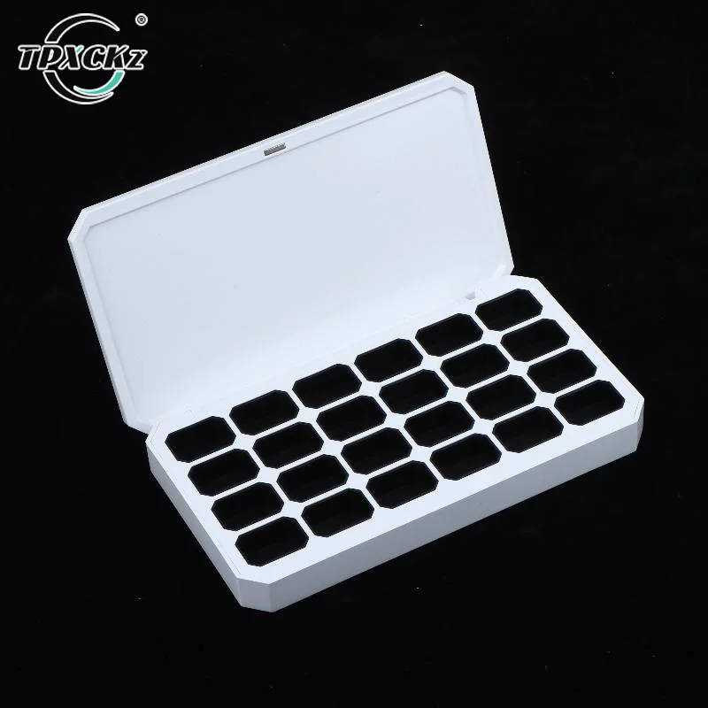 SL 1Pcs Empty Magnetic Packaging Box 24 Grids For Nail Manicure DIY Fast Painting Gel Solid UV Varnishes Ombre Gel Nail Polish