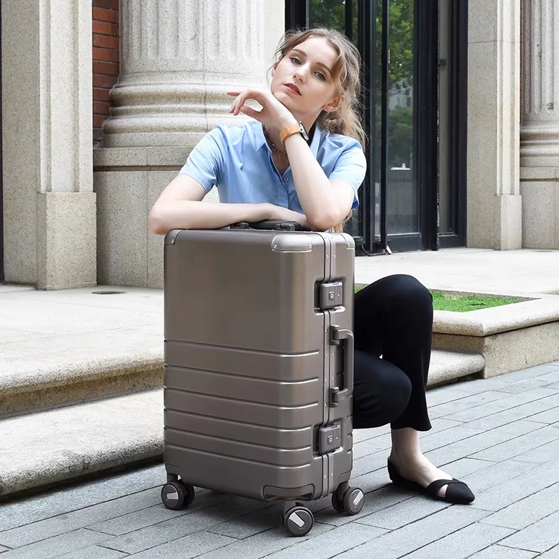 High Baggage Business Luggage Male Student Trolley Box Super Quiet Travel Light 20" Password Boarding Box 22" 26" Large Capacity