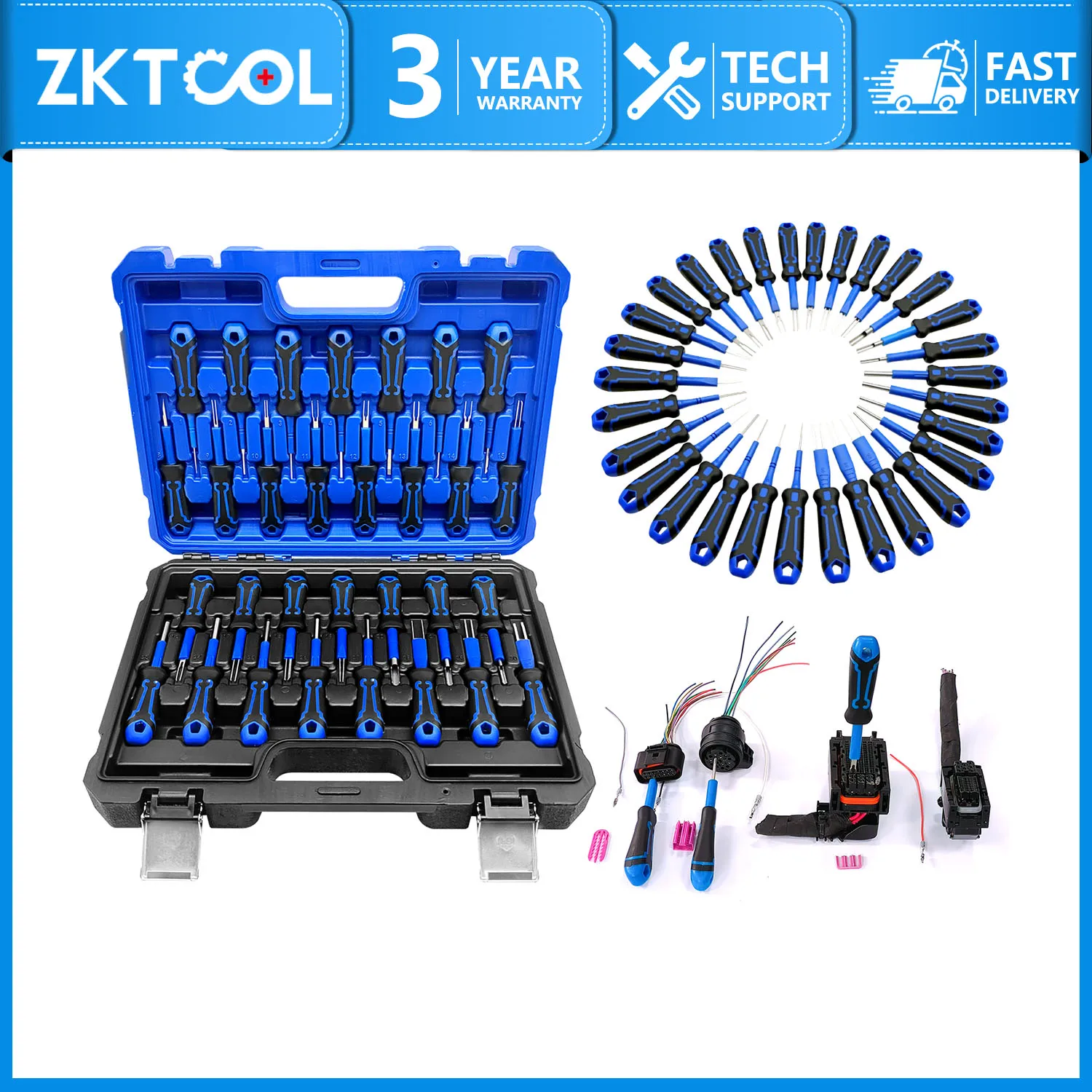 30-piece motorcycle automobile terminal wiring harness pin removal tool pin remover terminal removal tool kit