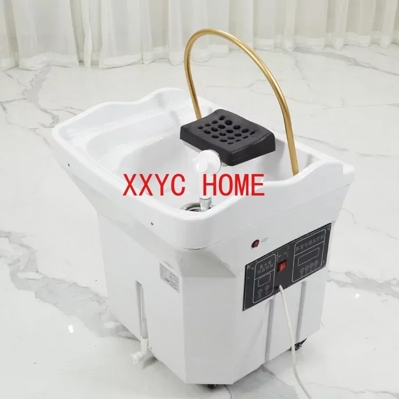 

Water Circulation Shampo Chair Sink Portable Stylist Head Spa Hair Wash Basin Chair Move Shampouineuse Furniture MQ50SC