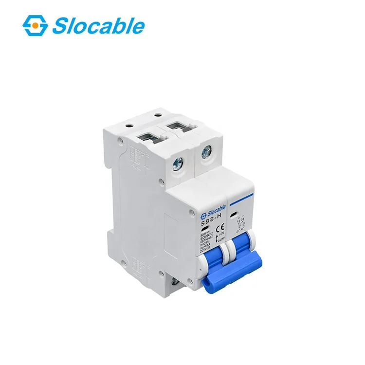 Slocabile TUV CE certificato IEC 2P 500V 10A 16A 32A 40A 63A interruttore mcb dc impermeabile