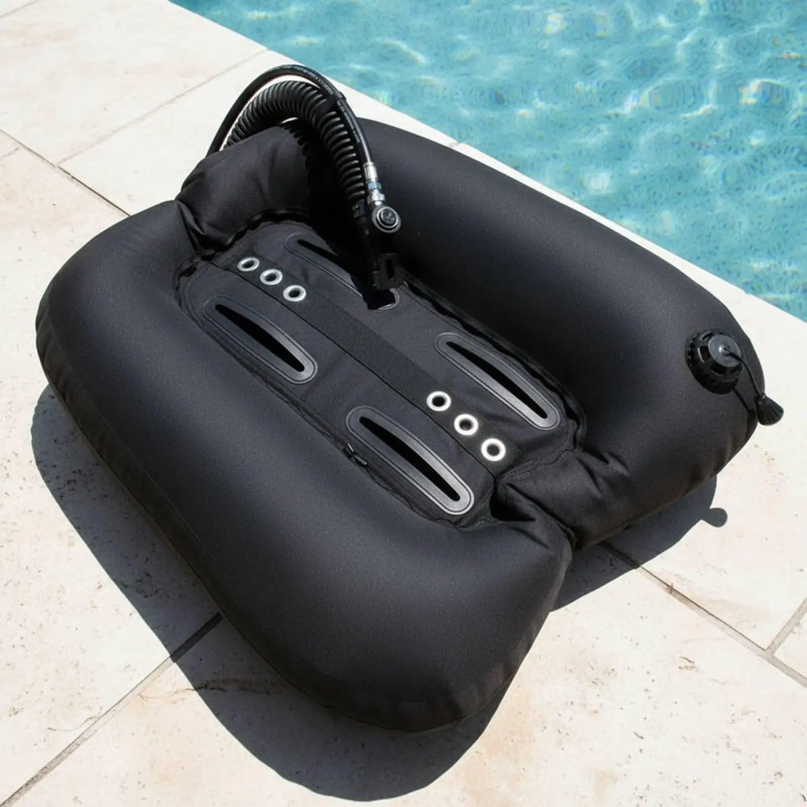 45Lb Wing 1050D Nylon Shell Scuba Wing Bladder EPDM Inflation Hose Dive Buoyancy Bladder for Divers, Underwater, Training