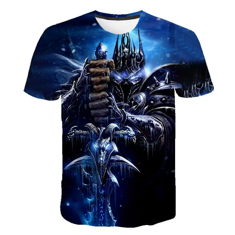 2023 New Game World Of Warcraft 3D Printed T-shirt Men Women Fashion Streetwear O-Neck T Shirt Harajuku Oversized Tees Tops