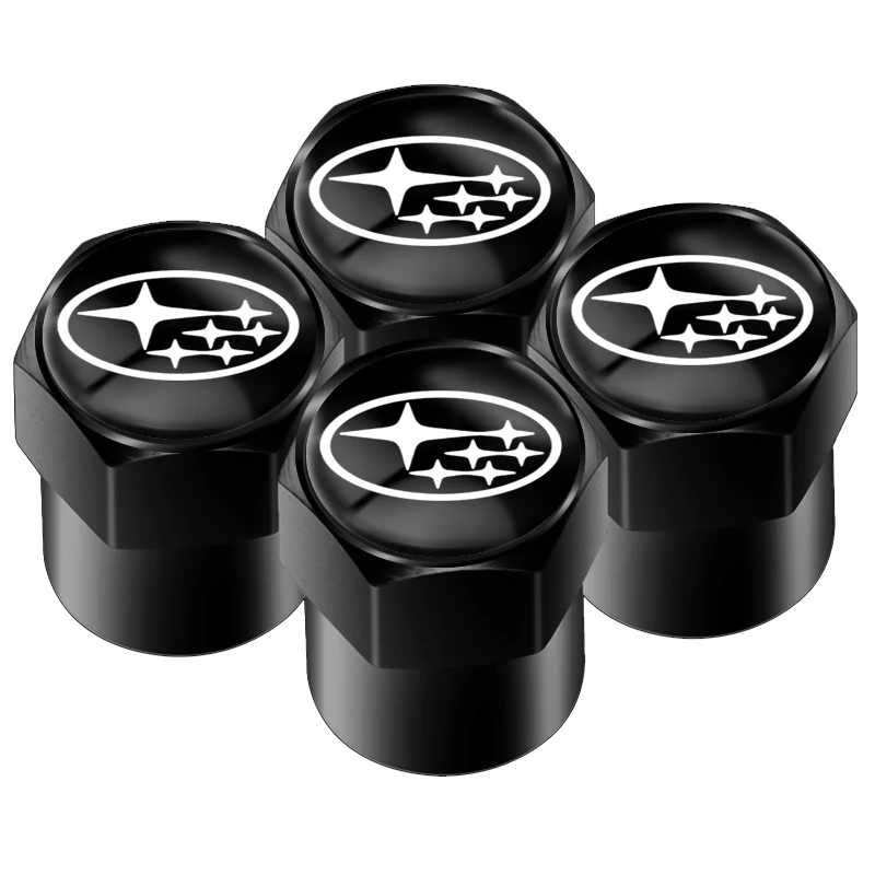Tapa de válvula de neumático de coche, tapas antipolvo, cubierta de válvula de rueda para Subaru Impreza Legacy WRX STI BRZ Forester Ascent Levorg XV WRC