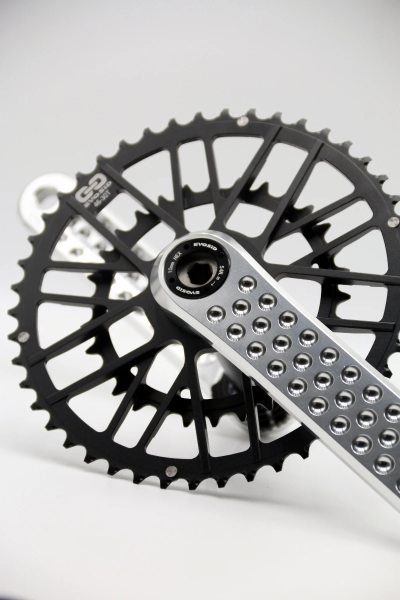 EVOSID Rennrad Kurbelgarnitur 160/165/170mm 3nail Direct Mount Kettenblatt 40-56T Kies Fahrrad Hohl Intregated Kurbel 12S Fahrrad Teil – Detail 10