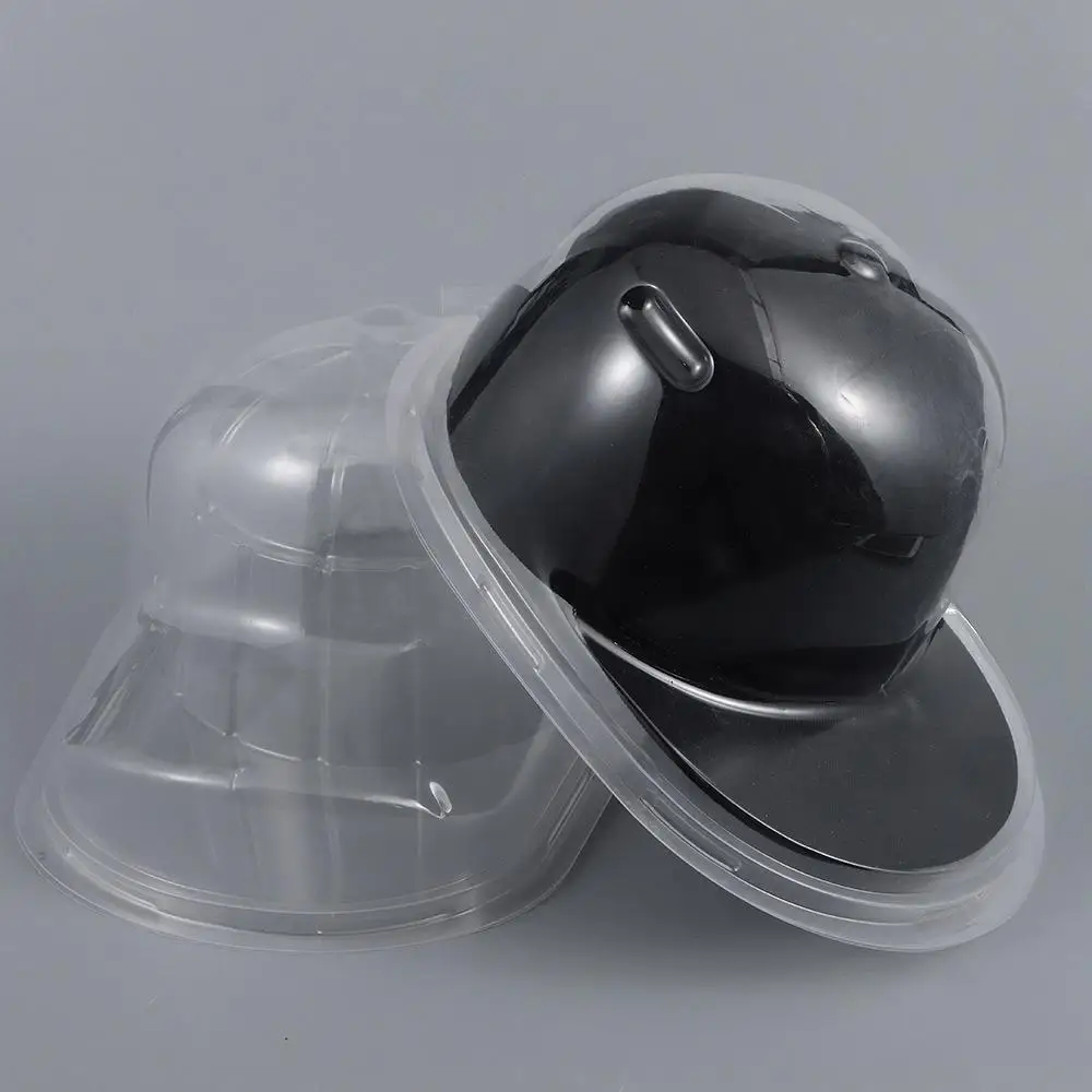 PVC Dust-proof Flat Brim Hat Cap Display Case Baseball Cap Display Box Hats Storage Box Curved Hat Storage Case