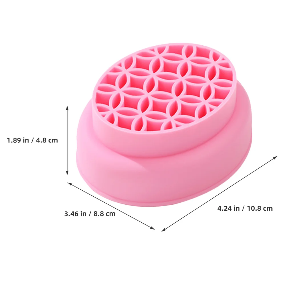 

Silicone Makeup Brush Cleaning Bowl for Gentle and Thorough Wash Compatible with Sponges and Brushes Stylish Beauty Tool Dual