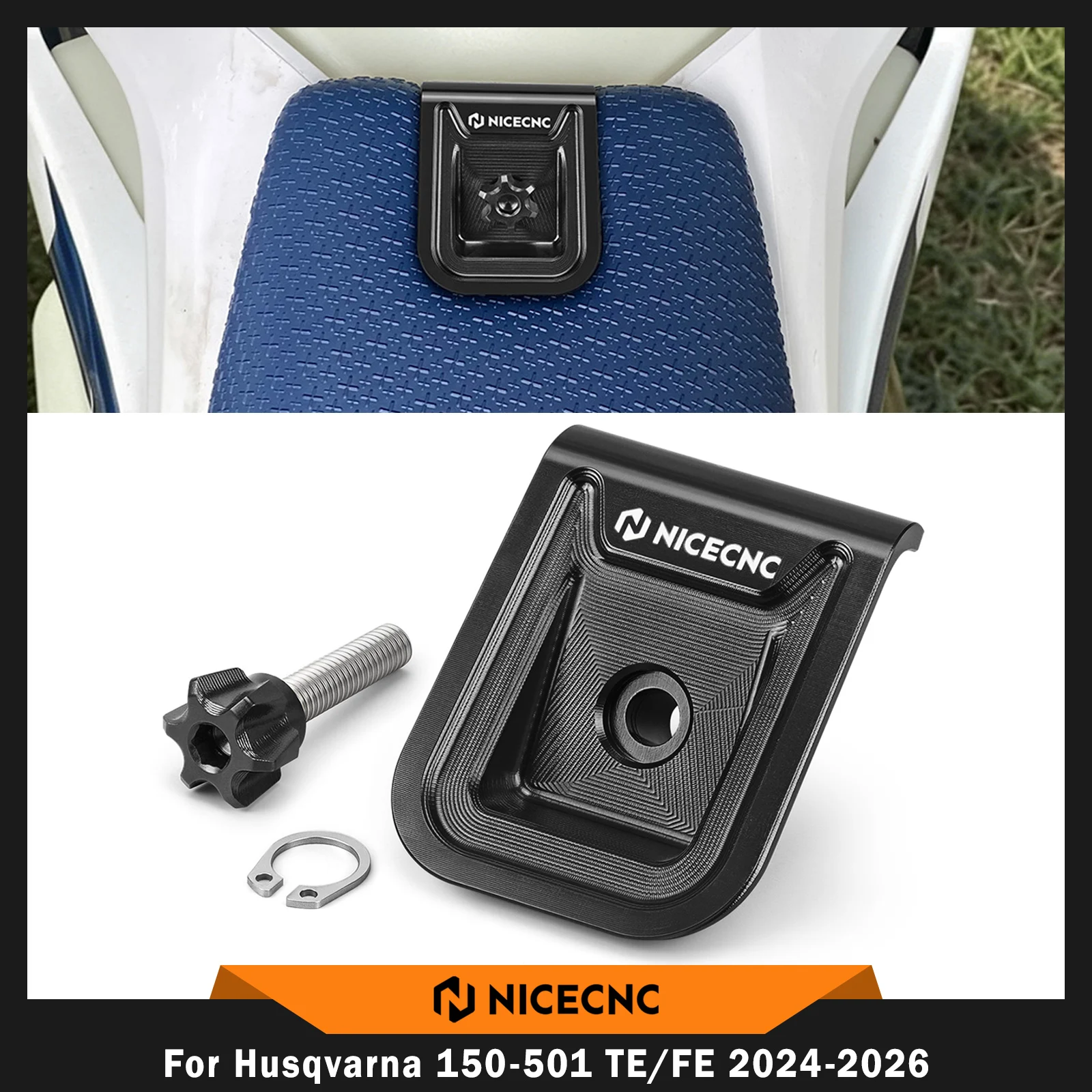 NICECNC For Husqvarna TE 300 TE 250 FE 250 FE 350 FE 450 501 2024-2026 TX300 TC 125 FC 250 FC 450 2023-2026 Seat Mount Cover Kit