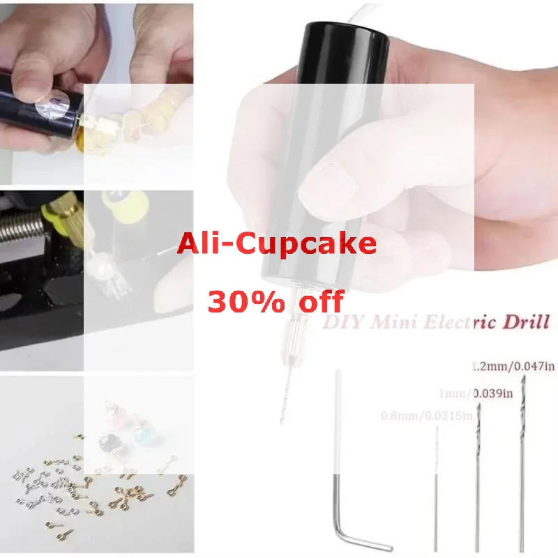 1 Set Handheld Mini Electric Drill USB DIY Tool For Epoxy Resin Jewelry Making Wood Craft Engraving Pen