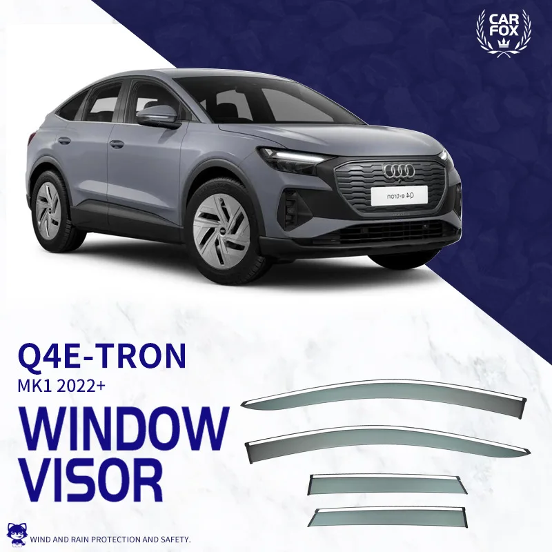 For Audi Q4 e-tron Window visor Weather Shield Side Window Deflector Car windshield weather shield Car accessories