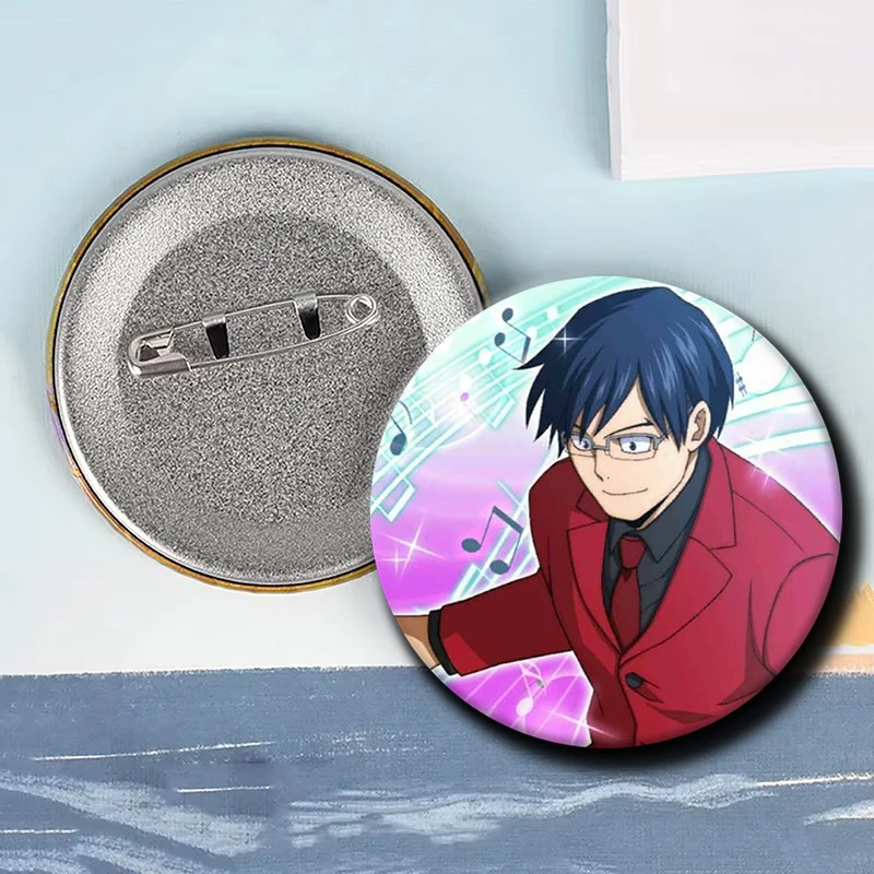 58 مللي متر شخصية كرتونية Tenya Ida لينة زر دبوس بطل أنيمي بروش شارة الإبداعية لحقيبة الظهر الملابس الديكور هدية #4