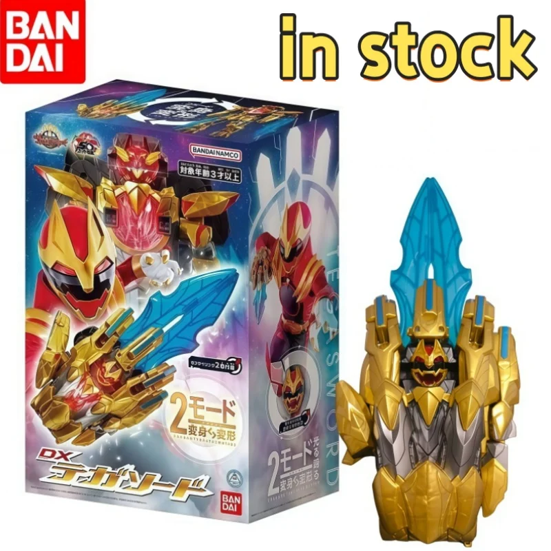 

Hot Bandai Genuine Dx No.1 Sentai Gozyuger Tegasword Leon Buster 50 Sentai Ring Figure Toys Gift Collectible Model