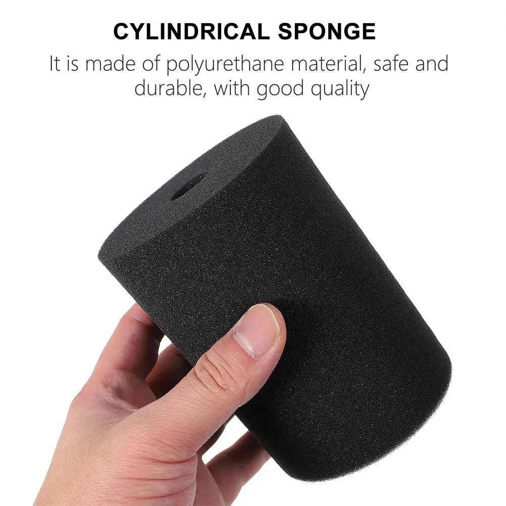 6Pcs Premium Silicone Cup Turner Sponge Inserts Elastic Reusable Rotary Cylindrical Sponges for Tumblers Bottles Glass Ceramic