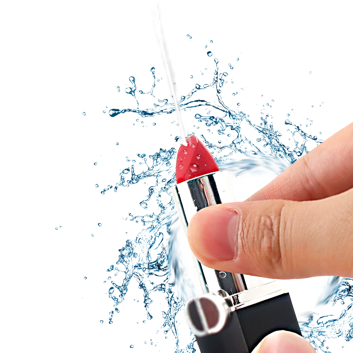 

Дразнящая губная помада, водяной пистолет, вращающийся спрей, мини Ø водяной пистолет, креативная забавная дразнящая новая уникальная игрушка