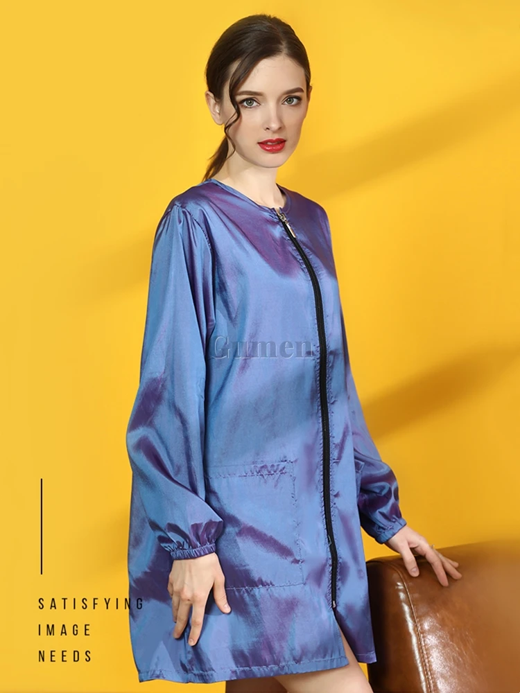 Dog Grooming Uniform Pet Groomer Waterproof Gown Hairdressing Work Clothes Anti Static Non-stick Beauty Salon Robe Hairdresser