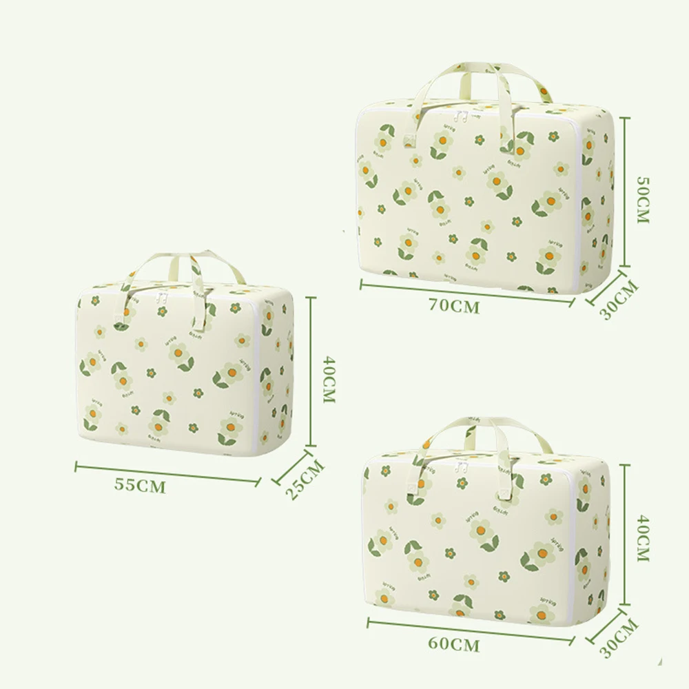 Personalized Flower Pattern Clothes Storage Bag High Capacity Clothes Organiser Bin For Clothes Shelf