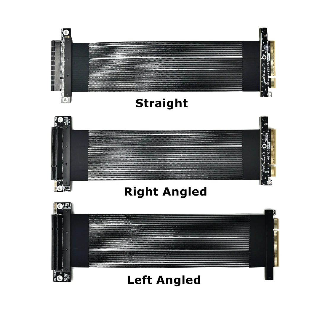 2026 ADT Dwarfed PCIe 5.0 X8 To X8 Gen5 High-speed Lossless RTX 5070 RX9070 Graphics Card Extension Soft Riser Cable 256Gbps