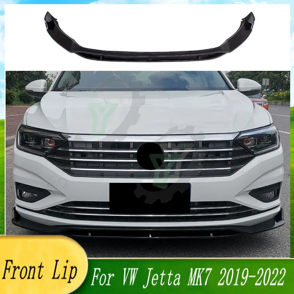 

4PCS Car Front Bumper Lip Spoiler Splitter Diffuser Detachable Body Kit Cover Guard For VW For Jetta MK7 2019 2020 2021 2022