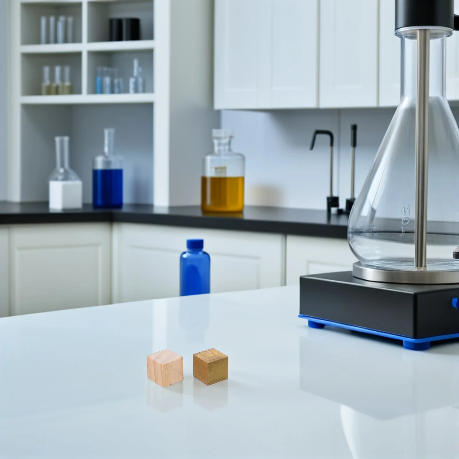 7 قطعة مجموعة مكعبات الكثافة النحاس الحديد مكعبات الألومنيوم اسطوانات لتجارب العلمية مشاريع الفيزياء مختبرات المدرسة التعلم المنزلي #1