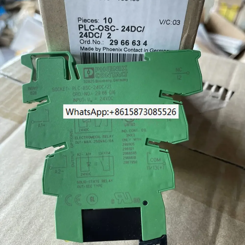 

1Set PHOENIX PLC-OSC-24DC/24DC/2 - 2966634 New Original Genuine Relay Modules PLC-BSC-24DC/21 2966016