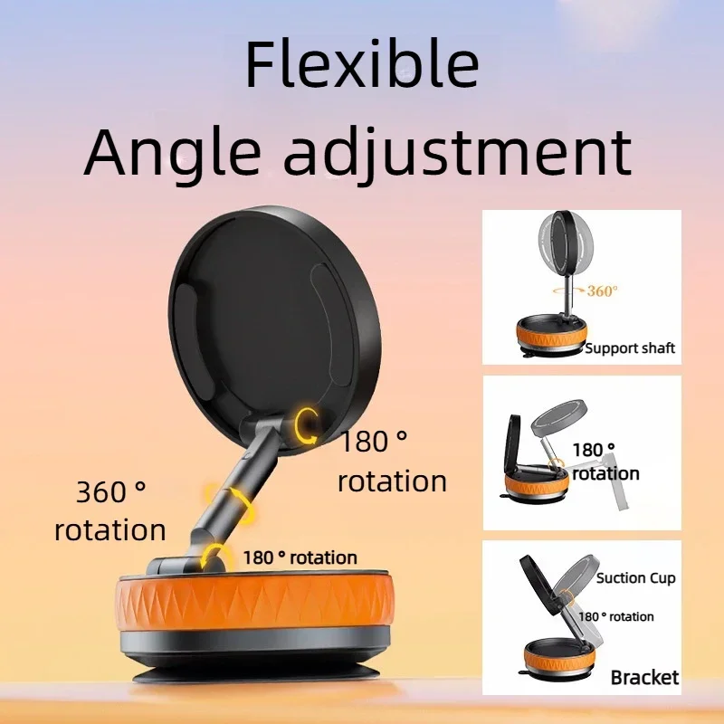 حامل هاتف Magsafe للسيارة، 360 °   حامل هاتف سيارة قابل للتعديل، لهواتف iPhone وجميع الهواتف الذكية، مناسب لسيارتك/صالة الألعاب الرياضية/المرآة/سطح المكتب