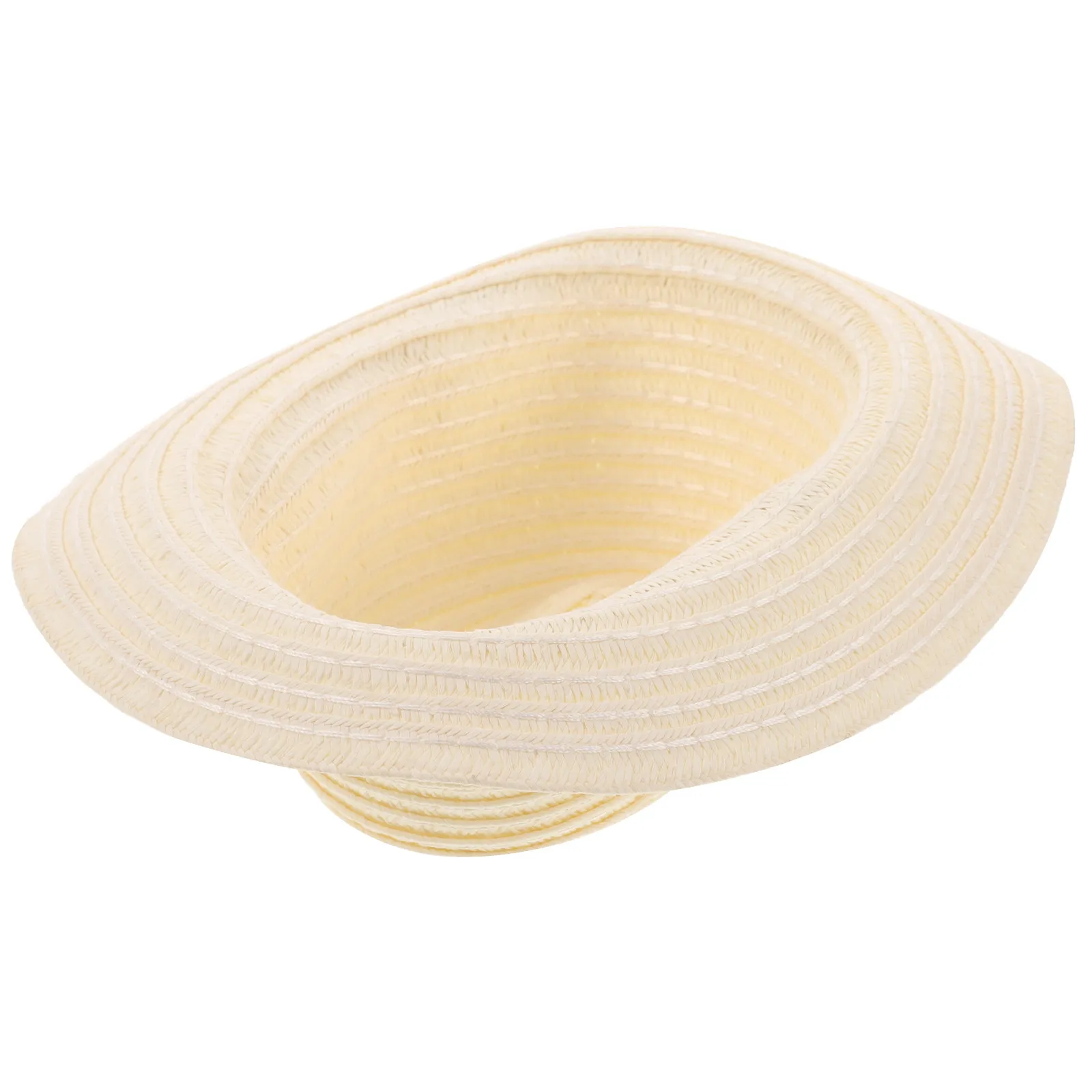 Mini Woven Straw Hat for DIY Decoration Craft Prop Photo Studio Accessory Miniature Western Dollhouse Supply Tiny Hat