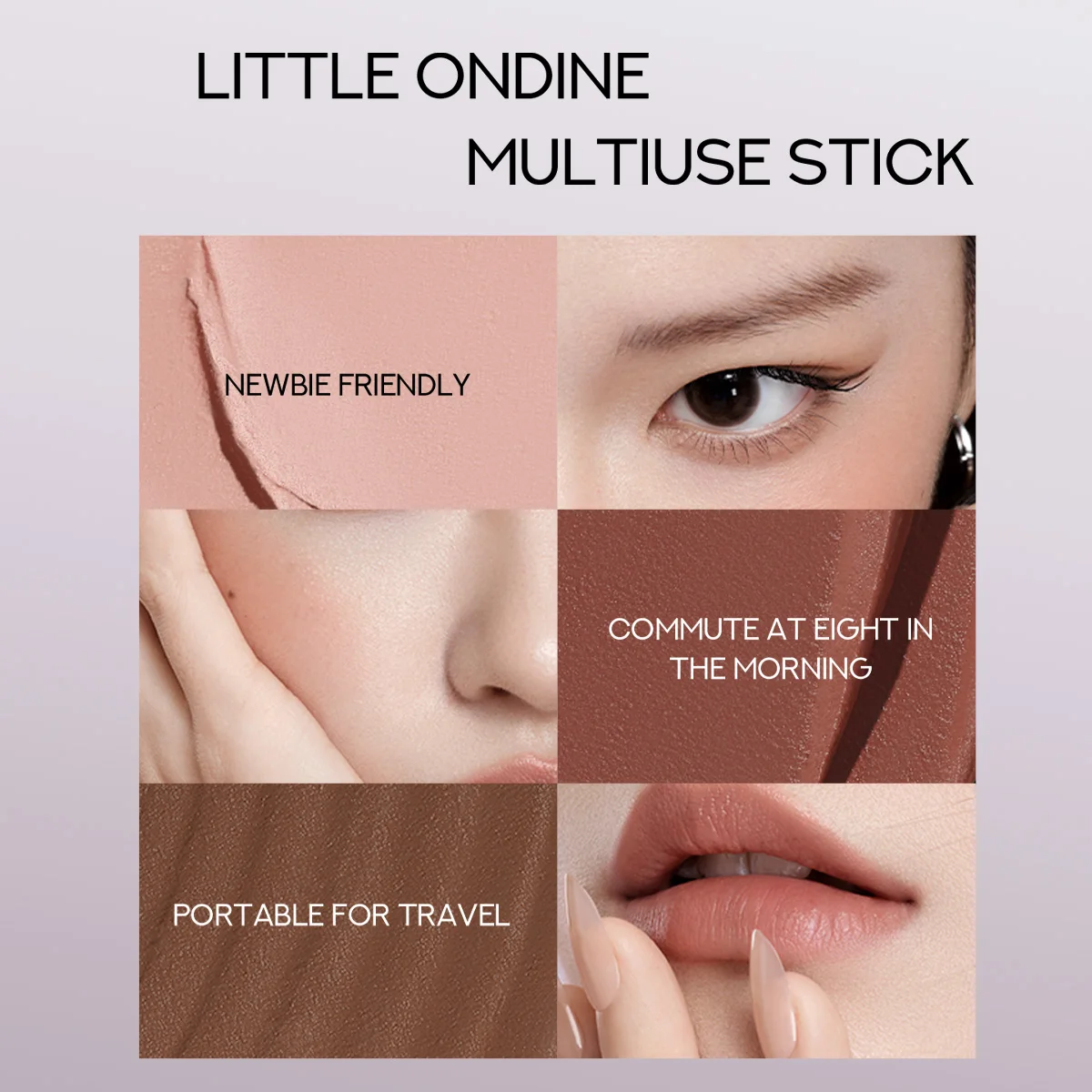 [ClearanceSale] Little ONDINE Multi-Use Stick,Silky Smooth Application,Buildable Color Cream,Natural Radiance Glow,Non-Sticky