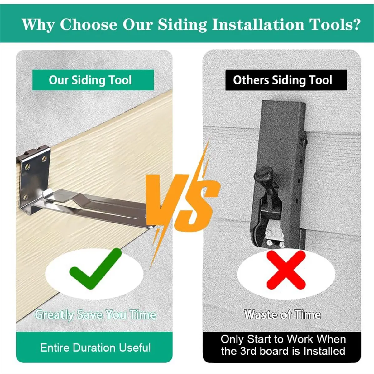 FOR HOME 2PCS Siding Tools, Gecko Siding Gauge, Siding Tools for 5/16-Inch Fiber Cement Siding, Siding Gauge Tool